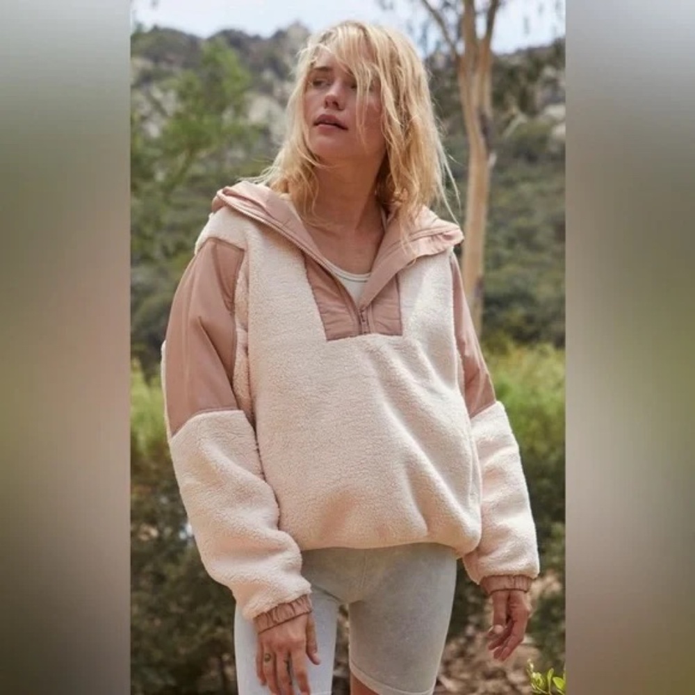 FP Movement by Free People Cream and Tan Jacket